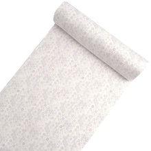 画像をギャラリービューアに読み込む, 東レ洗える着物反物 フルオーダー仕立て付き 小紋 ホワイト 小花 唐草 東レシルック 静電気が起きにくいのに、自宅洗濯OK 袷・単衣着物に