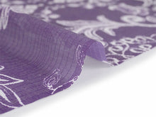 画像をギャラリービューアに読み込む, 東レ爽竹洗える長襦袢反物 フルオーダーお仕立て付き セオα パープル 更紗 紗 ストライプ 快適 自宅で洗濯OK