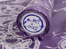 画像をギャラリービューアに読み込む, 東レ爽竹洗える長襦袢反物 フルオーダーお仕立て付き セオα パープル 更紗 紗 ストライプ 快適 自宅で洗濯OK