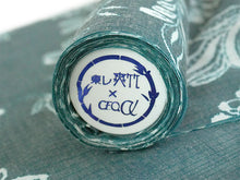 画像をギャラリービューアに読み込む, 東レ爽竹洗える長襦袢反物 フルオーダーお仕立て付き セオα ブルーグリーン 更紗 紗 ストライプ 快適 自宅で洗濯OK