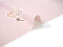 画像をギャラリービューアに読み込む, 洗える着物反物 フルオーダー仕立て付 小紋 薄ピンク 瑞雲 単衣・袷に 人気の東レシルック モダンでお洒落なkifkifシリーズ