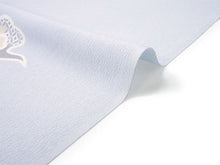 画像をギャラリービューアに読み込む, 洗える着物反物 フルオーダー仕立て付 小紋 ライトブルー 瑞雲 単衣・袷に 人気の東レシルック モダンでお洒落なkifkifシリーズ