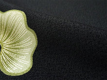 画像をギャラリービューアに読み込む, 洗える着物反物 フルオーダー仕立て付 小紋 ブラック 笠松 単衣・袷に 人気の東レシルック モダンでお洒落なkifkifシリーズ