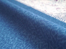 画像をギャラリービューアに読み込む, 洗える着物反物 フルオーダー仕立て付 小紋 ブルー 更紗 単衣・袷に 人気の東レシルック モダンでお洒落なkifkifシリーズ