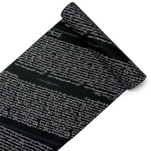 画像をギャラリービューアに読み込む, 洗える着物反物 フルオーダー仕立て付 小紋 ブラック 英字 手紙 単衣・袷に 人気の東レシルック 着物をもっと気軽に楽しむfukuシリーズ