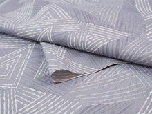 画像をギャラリービューアに読み込む, 洗える着物反物 フルオーダー仕立て付 小紋 薄紫 鱗 幾何学 単衣・袷に 人気の東レシルック 着物をもっと気軽に楽しむfukuシリーズ
