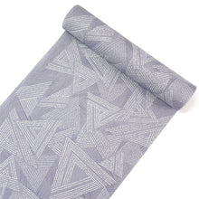 画像をギャラリービューアに読み込む, 洗える着物反物 フルオーダー仕立て付 小紋 薄紫 鱗 幾何学 単衣・袷に 人気の東レシルック 着物をもっと気軽に楽しむfukuシリーズ