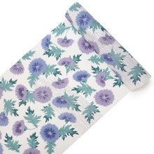 画像をギャラリービューアに読み込む, 東レセオアルファ 夏着物 浴衣 反物 フルオーダー仕立て付き ホワイト ブルー アザミ柄 レディース モダンでお洒落なkifkifシリーズ