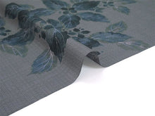 画像をギャラリービューアに読み込む, 東レセオアルファ 夏着物 浴衣 反物 フルオーダー仕立て付き グレー 紫陽花 レディース 大久保信子流きもの
