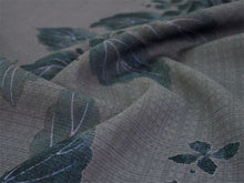 画像をギャラリービューアに読み込む, 東レセオアルファ 夏着物 浴衣 反物 フルオーダー仕立て付き グレー 紫陽花 レディース 大久保信子流きもの