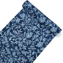 画像をギャラリービューアに読み込む, 東レセオアルファ 夏着物 浴衣 反物 フルオーダー仕立て付き ネイビー 更紗 花唐草 レディース もっと気軽に着物を楽しむfukuシリーズ