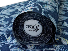 画像をギャラリービューアに読み込む, 東レセオアルファ 夏着物 浴衣 反物 フルオーダー仕立て付き ネイビー 更紗 花唐草 レディース もっと気軽に着物を楽しむfukuシリーズ