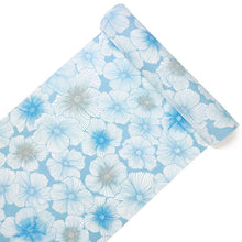 画像をギャラリービューアに読み込む, 東レセオアルファ 夏着物 浴衣 反物 フルオーダー仕立て付き ブルー 花 レディース もっと気軽に着物を楽しむfukuシリーズ