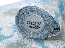 画像をギャラリービューアに読み込む, 東レセオアルファ 夏着物 浴衣 反物 フルオーダー仕立て付き ブルー 花 レディース もっと気軽に着物を楽しむfukuシリーズ