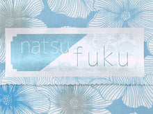 画像をギャラリービューアに読み込む, 東レセオアルファ 夏着物 浴衣 反物 フルオーダー仕立て付き ブルー 花 レディース もっと気軽に着物を楽しむfukuシリーズ