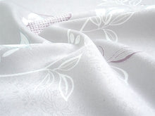 画像をギャラリービューアに読み込む, 洗える着物 小紋反物 薄紫 ホワイト モクレン 袷、単衣、羽織やコートにも 5サイズから選べるセミオーダー仕立て付 相田翔子好み レディース テイジン素材