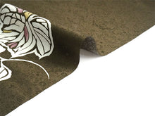 画像をギャラリービューアに読み込む, 洗える着物 小紋反物 ブラウン 蔦 袷、単衣、羽織やコートにも 5サイズから選べるセミオーダー仕立て付 相田翔子好み レディース テイジン素材