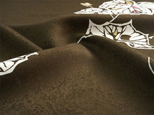 画像をギャラリービューアに読み込む, 洗える着物 小紋反物 ブラウン 蔦 袷、単衣、羽織やコートにも 5サイズから選べるセミオーダー仕立て付 相田翔子好み レディース テイジン素材