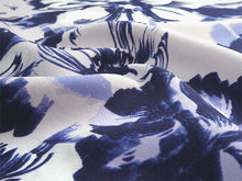 画像をギャラリービューアに読み込む, 洗える着物 小紋反物 薄紫 青 花 袷、単衣、羽織やコートにも 5サイズから選べるセミオーダー仕立て付 相田翔子好み レディース テイジン素材