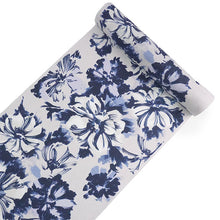 画像をギャラリービューアに読み込む, 洗える着物 小紋反物 薄紫 青 花 袷、単衣、羽織やコートにも 5サイズから選べるセミオーダー仕立て付 相田翔子好み レディース テイジン素材