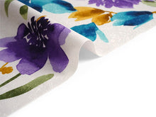 画像をギャラリービューアに読み込む, 洗える着物 小紋反物 オフホワイト 花 袷、単衣、羽織やコートにも 5サイズから選べるセミオーダー仕立て付 相田翔子好み レディース テイジン素材