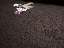 画像をギャラリービューアに読み込む, 洗える着物 小紋反物 ダークブラウン 瓢箪 袷、単衣、羽織やコートにも 5サイズから選べるセミオーダー仕立て付 相田翔子好み レディース テイジン素材