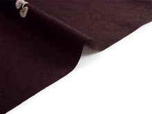 画像をギャラリービューアに読み込む, 洗える着物 小紋反物 ダークブラウン 葵 袷、単衣、羽織やコートにも 5サイズから選べるセミオーダー仕立て付  相田翔子好み レディース テイジン素材