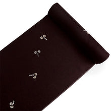 画像をギャラリービューアに読み込む, 洗える着物 小紋反物 ダークブラウン 葵 袷、単衣、羽織やコートにも 5サイズから選べるセミオーダー仕立て付  相田翔子好み レディース テイジン素材