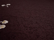 画像をギャラリービューアに読み込む, 洗える着物 小紋反物 ダークブラウン 葵 袷、単衣、羽織やコートにも 5サイズから選べるセミオーダー仕立て付  相田翔子好み レディース テイジン素材