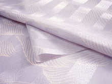 画像をギャラリービューアに読み込む, 雨コート 反物 着物用 撥水加工 パープル 波 5サイズから選べるセミオーダー仕立て付 相田翔子好み レディース 洗えるテイジン素材 和装用レインコートで梅雨時期も快適に