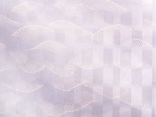 画像をギャラリービューアに読み込む, 雨コート 反物 着物用 撥水加工 パープル 波 5サイズから選べるセミオーダー仕立て付 相田翔子好み レディース 洗えるテイジン素材 和装用レインコートで梅雨時期も快適に