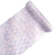 画像をギャラリービューアに読み込む, 雨コート 反物 着物用 撥水加工 パープル 波 5サイズから選べるセミオーダー仕立て付 相田翔子好み レディース 洗えるテイジン素材 和装用レインコートで梅雨時期も快適に