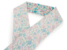 画像をギャラリービューアに読み込む, 洗える半衿 モダンで可愛い紅型 オフホワイト地 更紗 琉球更紗 便利な濃淡リバーシブル 沖縄発ブランド・ブランジュジュのお洒落な半襟 東レシルジェリーの洗えるポリエステル素材 和装小物 春・秋・冬のカジュアルシーンに