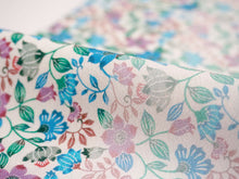 画像をギャラリービューアに読み込む, 洗える半衿 モダンで可愛い紅型 オフホワイト地 更紗 琉球更紗 便利な濃淡リバーシブル 沖縄発ブランド・ブランジュジュのお洒落な半襟 東レシルジェリーの洗えるポリエステル素材 和装小物 春・秋・冬のカジュアルシーンに