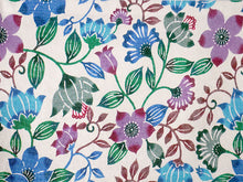 画像をギャラリービューアに読み込む, 絹半幅帯 モダンで可愛い紅型 琉球更紗 オフホワイト地 ブラック地 ブルー 便利なリバーシブル 沖縄発ブランド・ブランジュジュのお洒落な半巾帯 レディース カジュアルシーンに