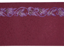画像をギャラリービューアに読み込む, 絹半幅帯 モダンで可愛い紅型 更紗 ホワイト地 ワインレッド地 パープル 便利なリバーシブル 沖縄発ブランド・ブランジュジュのお洒落な半巾帯 レディース カジュアルシーンに