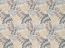 画像をギャラリービューアに読み込む, 洗える帯揚げ モダンで可愛い紅型 ライトグレー地 リーフ 沖縄発ブランド・ブランジュジュのお洒落な帯あげ 東レシルジェリーの洗えるポリエステル素材 和装小物 春・秋・冬のカジュアルシーンに