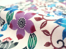 画像をギャラリービューアに読み込む, 洗える夏着物 浴衣 単品 オフホワイト 琉球更紗 Sサイズ モダンで可愛い紅型 沖縄発ブランド・ブランジュジュのお洒落な小紋夏きもの 東レセオアルファの洗えるポリエステル素材 すぐ着られるお仕立て上がり 夏にぴったりなカジュアル単衣