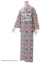 画像をギャラリービューアに読み込む, 洗える夏着物 浴衣 単品 ピンク 琉球更紗 Sサイズ モダンで可愛い紅型 沖縄発ブランド・ブランジュジュのお洒落な小紋夏きもの 東レセオアルファの洗えるポリエステル素材 すぐ着られるお仕立て上がり 夏にぴったりなカジュアル単衣