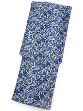 画像をギャラリービューアに読み込む, 洗える夏着物 浴衣 単品 グレー ブルー 琉球更紗 Mサイズ モダンで可愛い紅型 沖縄発ブランド・ブランジュジュのお洒落な小紋夏きもの 東レセオアルファの洗えるポリエステル素材 すぐ着られるお仕立て上がり 夏にぴったりなカジュアル単衣