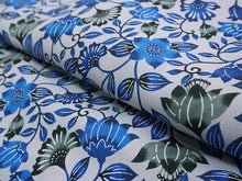 画像をギャラリービューアに読み込む, 洗える夏着物 浴衣 単品 グレー ブルー 琉球更紗 Mサイズ モダンで可愛い紅型 沖縄発ブランド・ブランジュジュのお洒落な小紋夏きもの 東レセオアルファの洗えるポリエステル素材 すぐ着られるお仕立て上がり 夏にぴったりなカジュアル単衣