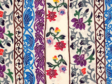 画像をギャラリービューアに読み込む, 洗える夏着物 浴衣 単品 オフホワイト 縦段 更紗 Mサイズ モダンで可愛い紅型 沖縄発ブランド・ブランジュジュのお洒落な小紋夏きもの 東レセオアルファの洗えるポリエステル素材 すぐ着られるお仕立て上がり 夏にぴったりなカジュアル単衣