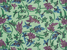 画像をギャラリービューアに読み込む, 洗える夏着物 浴衣 単品 グリーン 唐草 Mサイズ モダンで可愛い紅型 沖縄発ブランド・ブランジュジュのお洒落な小紋夏きもの 東レセオアルファの洗えるポリエステル素材 すぐ着られるお仕立て上がり 夏にぴったりなカジュアル単衣