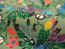 画像をギャラリービューアに読み込む, 洗える夏着物 浴衣 単品 グリーン ゴーヤ Mサイズ モダンで可愛い紅型 沖縄発ブランド・ブランジュジュのお洒落な小紋夏きもの 東レセオアルファの洗えるポリエステル素材 すぐ着られるお仕立て上がり 夏にぴったりなカジュアル単衣
