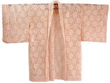 画像をギャラリービューアに読み込む, 着物 レース羽織 サーモンピンク 花柄 Mサイズ ちりよけ レース 羽織 コート 長羽織 カジュアル 春 秋 和装 和服 レディース 女性