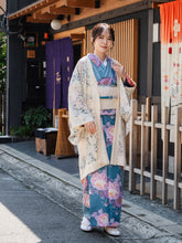 画像をギャラリービューアに読み込む, 着物 レース羽織 オフホワイト 花柄 Mサイズ ちりよけ レース 羽織 コート 長羽織 カジュアル 春 秋 和装 和服 レディース 女性