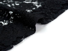 画像をギャラリービューアに読み込む, 着物 レース羽織 ブラック 花柄 Mサイズ ちりよけ レース 羽織 コート 長羽織 カジュアル 春 秋 和装 和服 レディース 女性