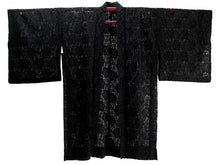 画像をギャラリービューアに読み込む, 着物 レース羽織 ブラック 花柄 Mサイズ ちりよけ レース 羽織 コート 長羽織 カジュアル 春 秋 和装 和服 レディース 女性