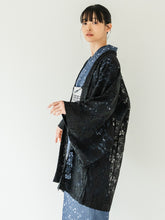 画像をギャラリービューアに読み込む, 着物 レース羽織 ブラック 花柄 Mサイズ ちりよけ レース 羽織 コート 長羽織 カジュアル 春 秋 和装 和服 レディース 女性