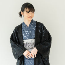 画像をギャラリービューアに読み込む, 着物 レース羽織 ブラック 花柄 Mサイズ ちりよけ レース 羽織 コート 長羽織 カジュアル 春 秋 和装 和服 レディース 女性
